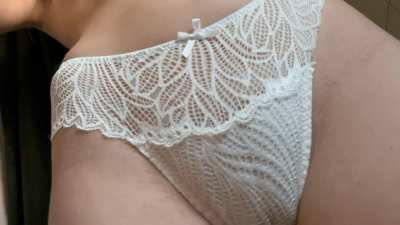 For today I chose white lace panties 
