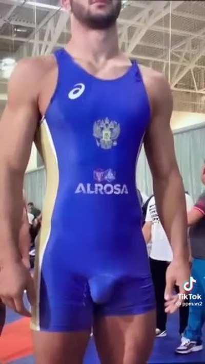 Balls too big for his singlet