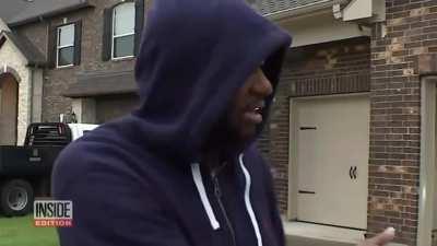 Leaving a 2 year old child alone.. Infront of the wrong house.. AT 8 PM.