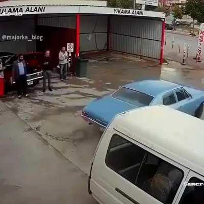 Rolling into the carwash