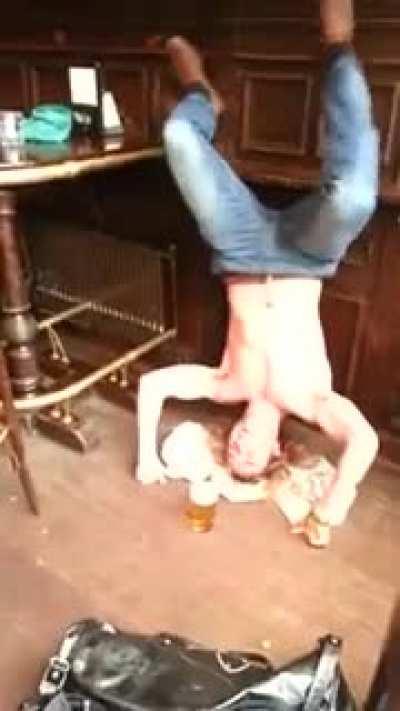 Irish guy knocks himself out