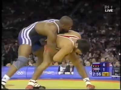 Highlights of Yoel Romero (85kg) vs Adam Saitiev (77kg)the 2000 Olympic gold medal match. Cuba vs Russia