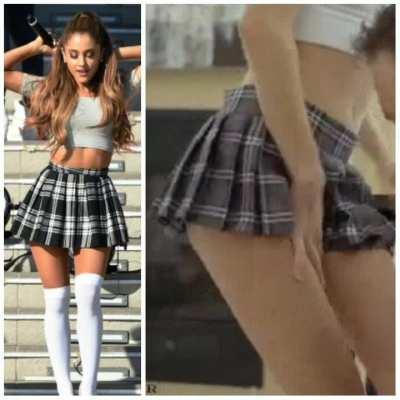 KLL_arianagrande_plaidskirt_pantyremoval