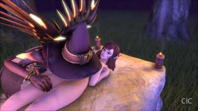 Mercy casting Futa Spells on D.va (CiC) [Overwatch]