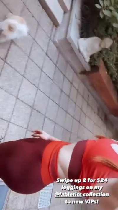 Braids & butt show off for the win