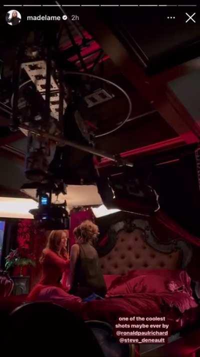 Riverdale BTS Madelaine Petsch’s Instagram Story 7/5/23