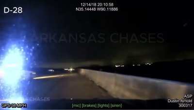 Trooper accidentally rams Trooper and an innocent civilian (Dec. 2018) (West Memphis, AR)