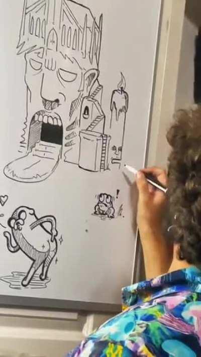 the guy is ultimate AI, whatever you think he can draw it with ease