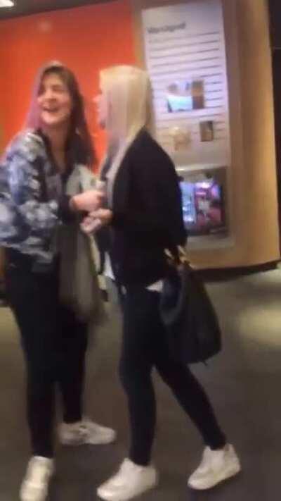 Drunk Swedish girl impressing with gymnastics