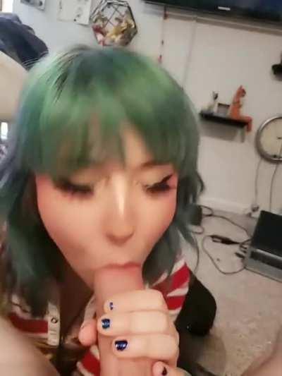 Finally got a cute Egirl to suck on my cock all night