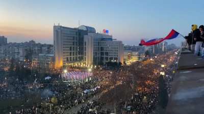 Снимак са зграде код Моста Слободе