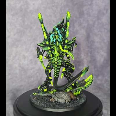 60 hours later, the Norn Emissary is ready to join Hive Fleet Lumostyx and chew on some Space Marines. Favorite flavor is blueberry. 