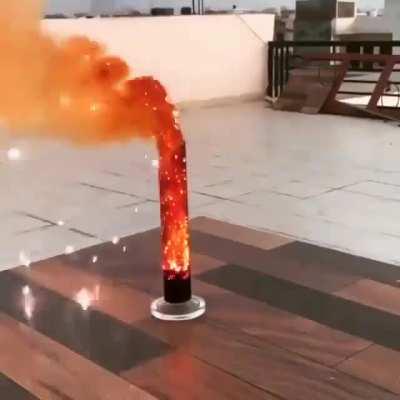 Reacting aluminium with liquid bromine to form aluminum-bromide