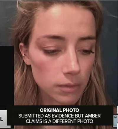 Claiming that two photos submitted as evidence were taken at different times.