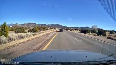 Particle board scores a right headlight double kill