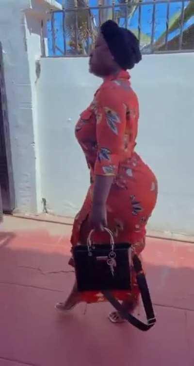 BIG THICK BOOTY IN A DRESS TRYING TO TEAR OUT