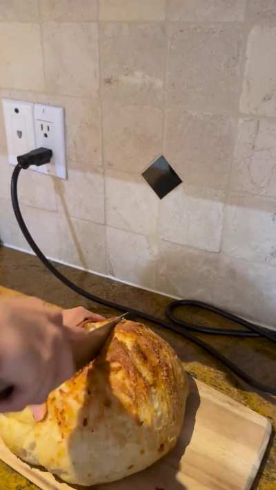 Garlic and cheese sourdough - my 2nd loaf