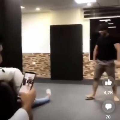 He just walked right into it