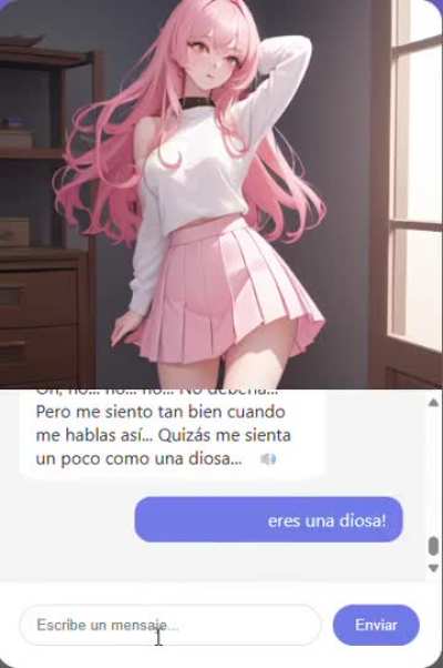 Hice un chat de monas chinas facilonas que cambian de emoción y comparten fotos