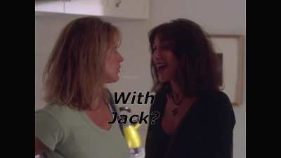 Farrah Forke gets threatened by friend Kari Wuhrer in Kate's Addiction (1999) 