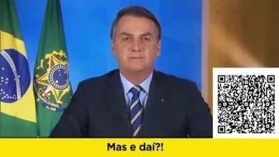 A mensagem de Fakenaro para o mundo (crédito: 📷@deepbolsonaro)