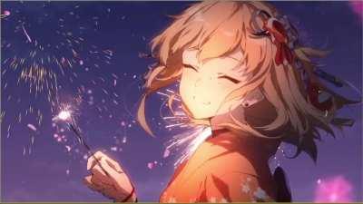 Yoimiya animated wallpaper! (w/ wallpaper engine link)