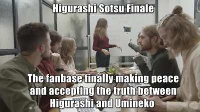 Sotsu Finale: No matter what, let's all make peace and be happy that everything is okay.