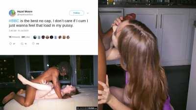 Hazel Moore loves getting Blacked