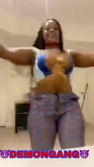 Her twerk session with a friend