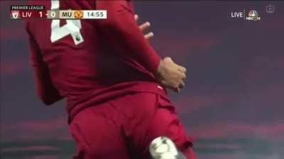 My favorite celebration from this season! Virgil with the sunset in the back 😍