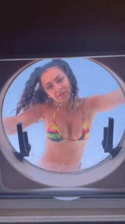 I look up and see Charli XCX do this...