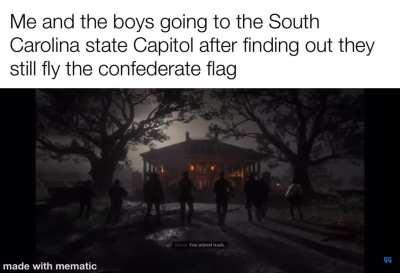 If it’s you heritage to fly the flag, it’s my heritage to burn it