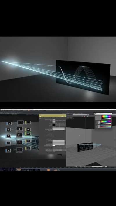 I made real-time laser simulator