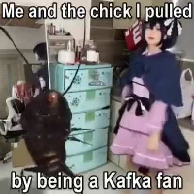 Peter, I get the cockroach part but what about the woman?