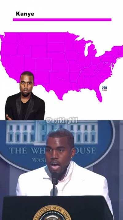 USA election results in an alternate universe.