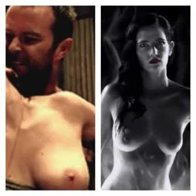 FUN FACT: Did you know that if you had a nickel for each time Eva Green went topless for a disappointing follow up to a movie based on a Frank Miller book, you'd have two nickels.