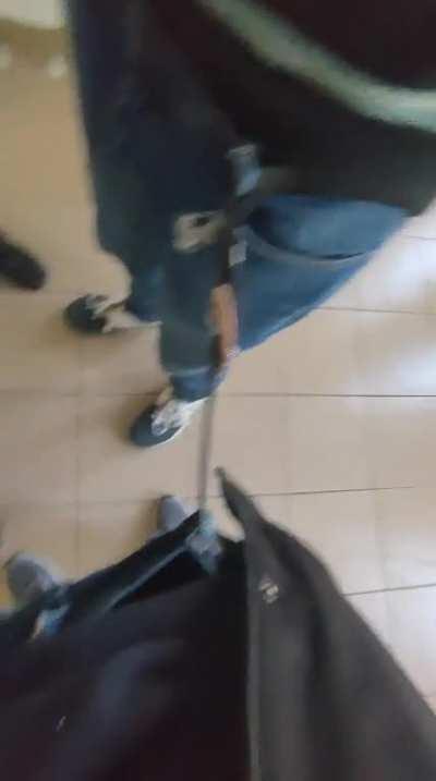 Us in the school bathroom