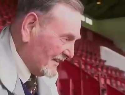 Professional footballer, lan Wright, meets with his former teacher, Sydney Pigden. He said he was the first positive male figure he had in his life