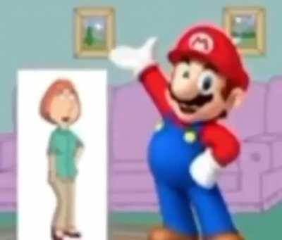 I wonder what mario is doing in quahog?