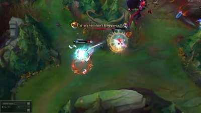 Well, I guess I lacked skill to outplay him. Or deal any damage. Or survive. Was full build btw