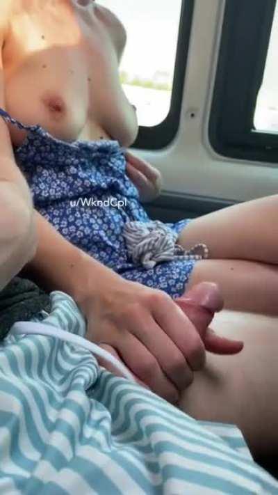 Literally holding our moans on this bus ride [GIF]