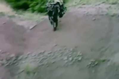 Canadian inventor Troy Hurtubise tests his armored grizzly bear protection suit.