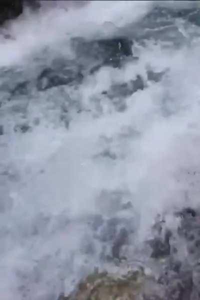 Man falls from waterfall