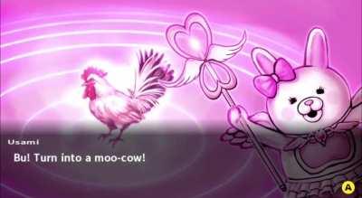 Turn into a moo-cow!