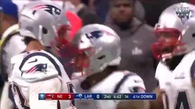 12 days until kick-off: Kyle Van Noy chases down Jared Goff for a 12 yard sack as part of a dominant defensive performance in Super Bowl LIII
