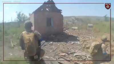 Ukrainian fighters from the United Assault Brigade of the National Police of Ukraine 