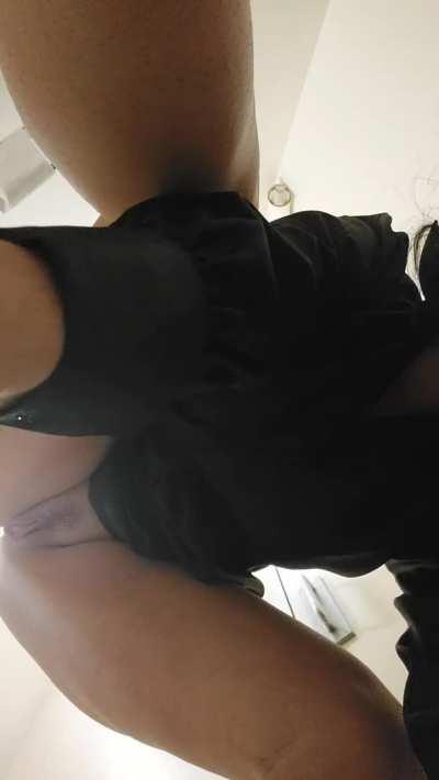 I knew this was going to happen so I had to improvise with a drop cloth...