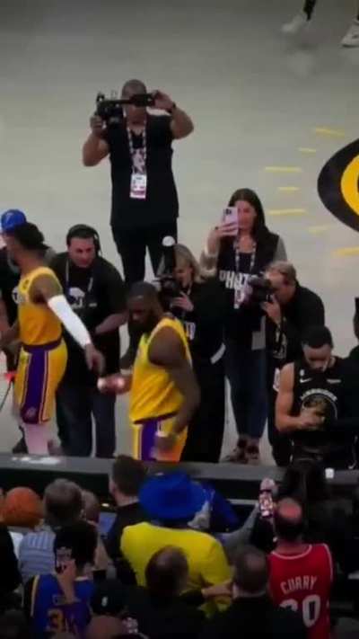 Where is LeBron's chalk?