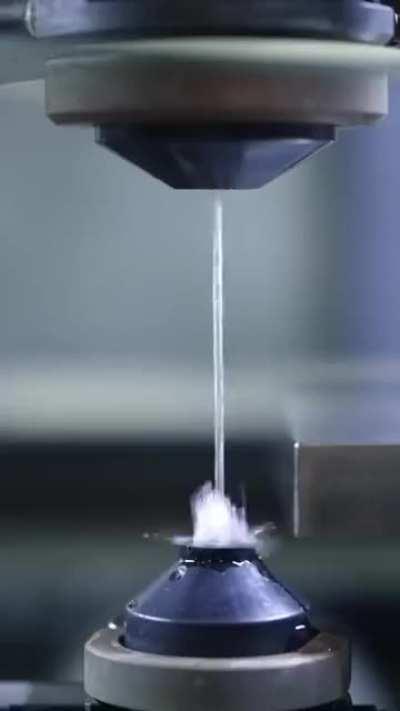 Cubes cut with air tight precision using a CNC cutting process called electrical discharge machining.