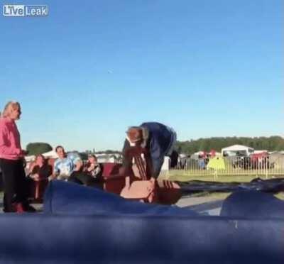 wcgw hitting the table your standing on with a chair